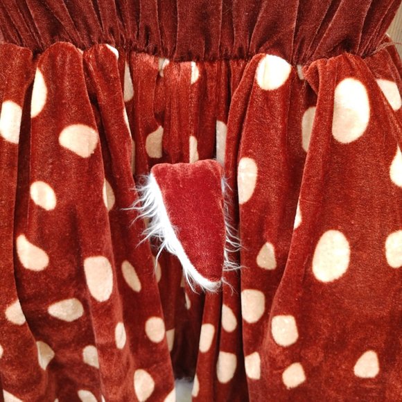 ADORABLE Women's BAMBI Costume Women's Size Large 12-14 Deer Faen Fluffy Tail - Picture 3 of 9